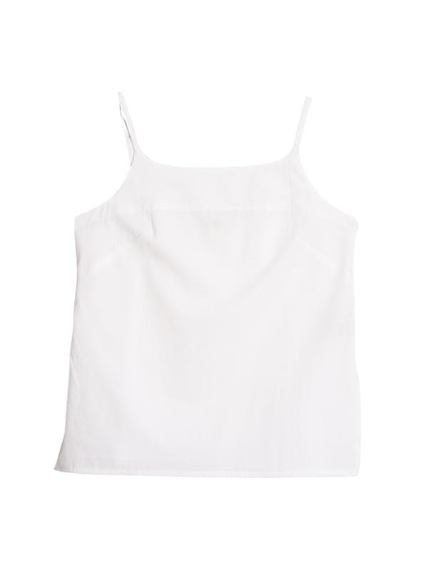 Image of SAADAA Pack of 3 Women's Camisole - 100% Cotton | Black, White & Nude | Soft, Breathable Innerwear for Daily Comfort