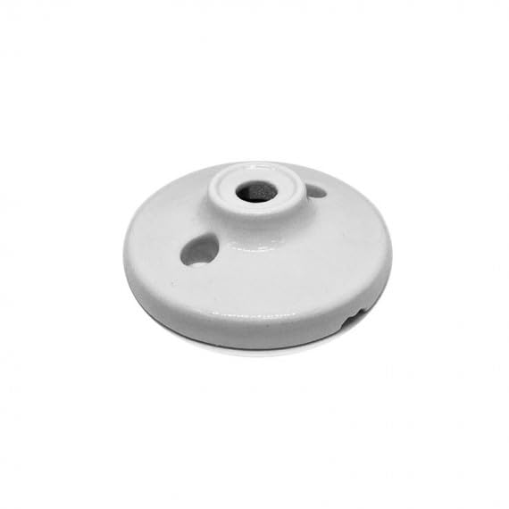 Mini Rosace en Porcelaine Blanche Ø70mm Minimaliste pour Suspension luminaire – Idéale éclairage Design