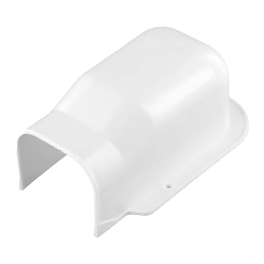 DAZZLEEX Juego de cubierta de línea de PVC decorativo para Split, aire acondicionado central, aire acondicionado mini split sin conductos, CA central (tapa de entrada de pared)