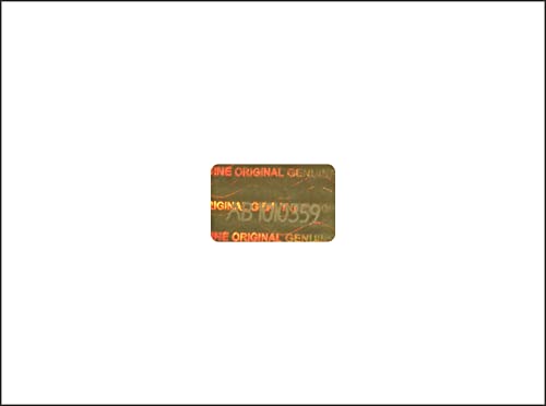 Holomarks 200 St. Gold Hologramm Etiketten mit Seriennummern, Garantie Siegel Aufkleber 16x10mm Cover