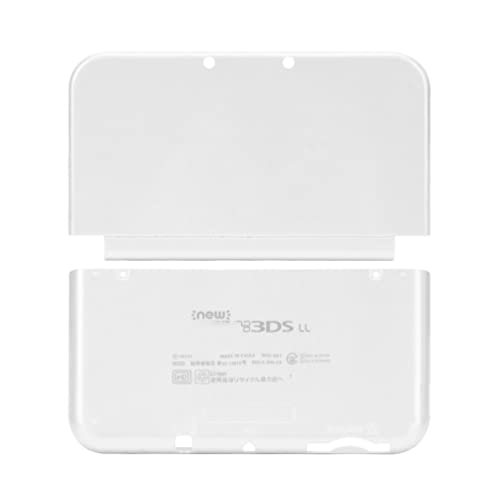 Top Bottom Housing Shell Case Replacement Console Case for New 3DS LL XL Accessories (White)