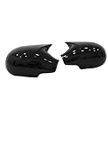 Coques De Rétroviseurs Style Chauve Souris Pour Peugeot 206 1998 2012 Accessoires Auto 2 Pièces Noir Brillant Extérieures Tuning couverture