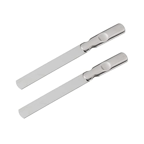 FRCOLOR 2個 ステンレス爪やすり nail polish nail file マニキュアファイル ネイルバッファーポリッシャー 電動工具 足の爪ファイル ネイルリペア爪やすり ステンレス鋼