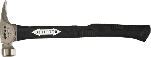 Stiletto TI12SC-F 12 oz Ti Smooth Face with Curved Poly-Fiberglass Handle 16