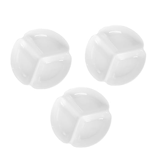 Gogogmee 3Pcs Plastic Watercolor Palette Durable Multi Function Ink Plates Lightweight Trays for Painting Drawing Crafts for Students and Adults