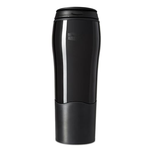 Mighty Mug Plastic Travel Mug, No Spill Double Wall Tumbler, Cold/Hot, Cup-Holder Friendly, Dishwasher Safe, (Black, 16oz)