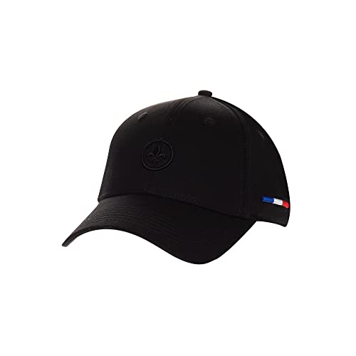 LXH - Casquette - Collection Fleur DE LYS - Légère et Confortable - Modèle Mixte - Taille Ajustable (Full Black) Cover