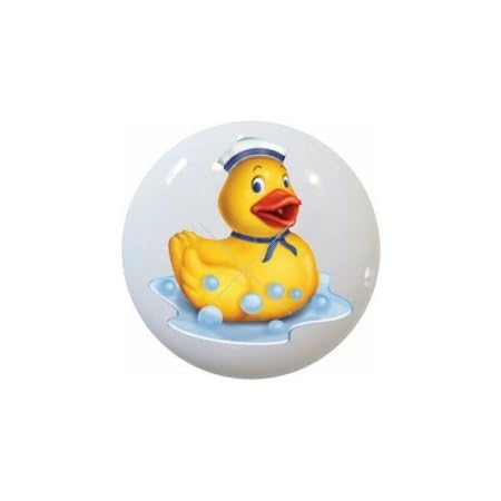 Rubber Ducky Duck Boy in Blue KNOB from The Ducks Collection - 1.5" Ceramic Cabinet Dresser Drawer Pull Knobs