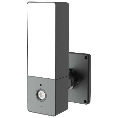 NIVIAN-Cámara Bullet WiFi 2,4Ghz-Resolución 2K-Apta para Exterior-Potente Foco de 1000LM Incorporado-Visión Nocturna 10m-Detección Humanos-Compatible con Alexa y Google Home-Control Remoto App Tuya Cover