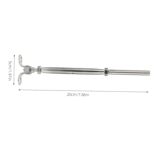 Angoily Turnbuckle Heavy Duty Wire Stainless Turnbuckle Kit Cable Railing Hardware System miniatura 2