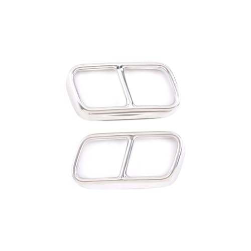 Tubo de escape de coche de acero inoxidable plateado para BMW F01 Serie 7 puntas de cubierta