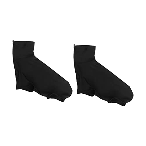 POPETPOP Cycling Shoe Cover for Men Women Slip Overshoes for Safe Riding Comfortable Outdoor Sports Protection Black for Rainy Weather