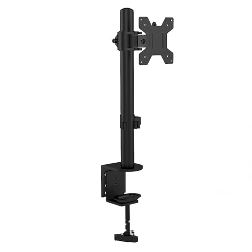 NEUROVEX モニターアーム ディスプレイアーム 1画面 シングル 10～32型 耐荷重1～8kg VESA75×75mm/100×100mm グロメット&クランプ式 多角度調節可能 (1画面シングル)