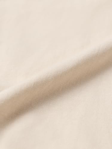 Image of The Souled Store Cotton Linen: Men and Boys Long Sleeve Spread Collar Solid Cotton Relaxed Fit Easy to Style Everyday Office Wear Cotton Linen Shirts