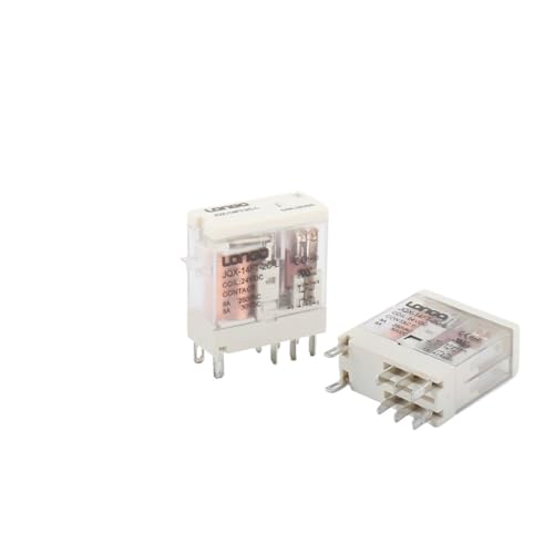 Relais électromagnétique 24V dc JQX-14FT-2C-L à 8 broches argent