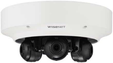 Hanwha Techwin PNM-8082VT 6MP (2MP x 3) Multi-Sensor WDR Network Outdoor Multi-Directional Dome Camera Camera with 3.0~6mm varifocalfocal, RJ45 Connection