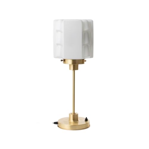 Lampe de table mince en laiton véritable style Expressionnisme des années 20