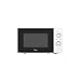 Midea - Microondas 20L - 700W - 5 Niveles de Potencia - Descongelación por tiempo o peso - Cristal negro con marco blanco - Modelo Element MCM208MMWP