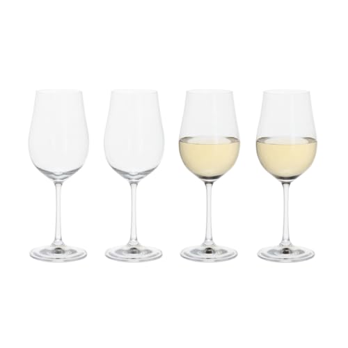 Dartington Crystal Bliss White Wine Glasses | Set of 4 Glasses | ...