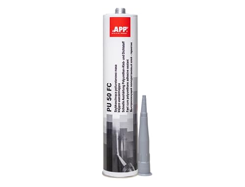 APP PU 50 FC - Colle-mastic carrosserie voiture | Colle polyuréthane flexible pour collage métal-verre | Mastic-colle étanche multi-matériaux | Gris | 310...