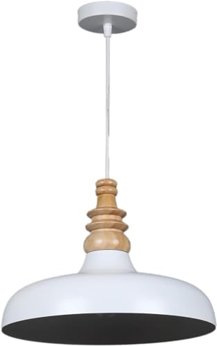 Image of MONI Lights Modern Aluminium White Hanging Pendant Ceiling Lamp for Living Room, Dining Area, Kitchen & Bedroom - Stylish Decorative Hanging Light Fixture (Pack of 1)