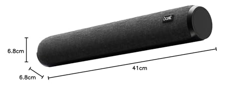 Image of Boat Aavante Bar 600, 25W Signature Sound, 2.0 CH with Dual Passive Radiators, 7 HRS Battery, Multi Connectivity, Bluetooth Sound Bar, Soundbar Speaker (Jade Black)