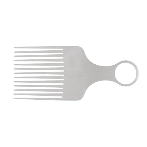 Ergonomic Metal Pick comb? Lightweight hairPick for Men, Metal combBoyfriend Family Curly Travel Home Salon | Natural hairCare, 