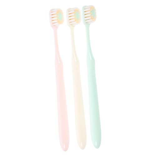 WOFASHPURET 3Piezas Cepillos Cabezal Limpieza Completa y Ergonómico el Cuidado Bucal