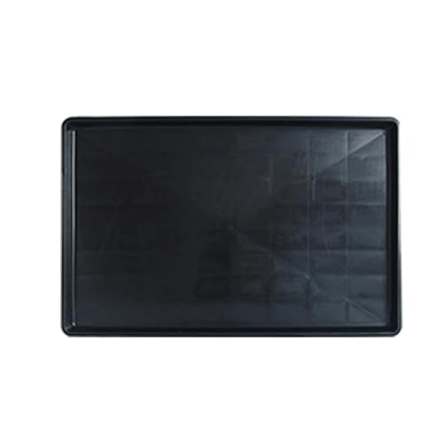 猫、犬、その他のペットのためのペットケージ箱交換トレイフードマット ブラック ストレートエッジ58cm*41.5cm*2.7cm