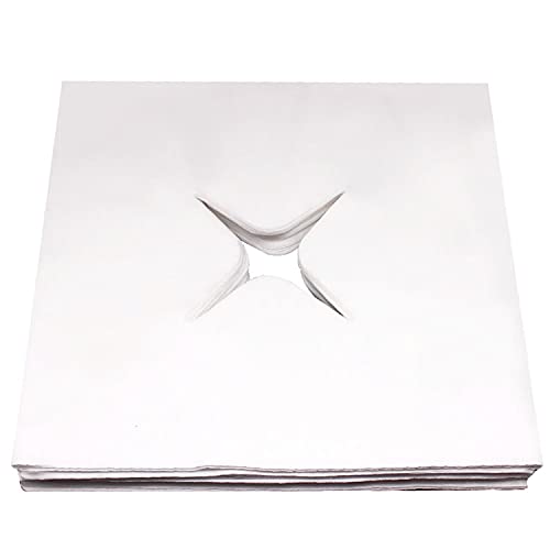 Paño para la nariz desechable, higiénico, 200 unidades, 40 x 40 cm, para cama, mesa, cara, agujereado, para terapia de belleza, spa, masaje y bienestar Cover