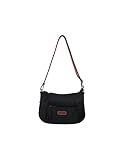 Hexagona Paris   Sac porté travers   pour Femme   Collection DIVERSITE   Noir/Marron   en Nylon   Porté Croise   Sac a main femme   Sac bandoulière   Petit Sac   Sac à main bandoulière