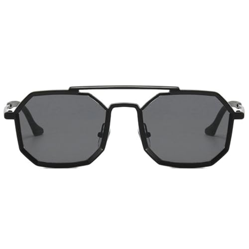 willochra Metal Double beam Square Sunglasses For Men Luxe Vintage punk Sunglasses Women Trendy Retro Fashion Glasses F25