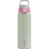 Sigg - Edelstahl Trinkflasche - Shield ONE Multicolor Lily - Für Kohlensäurehaltige Getränke Geeignet - Auslaufsicher - Federleicht - BPA-frei - Outdoor & Fitness - Hellgrün - 0.75L