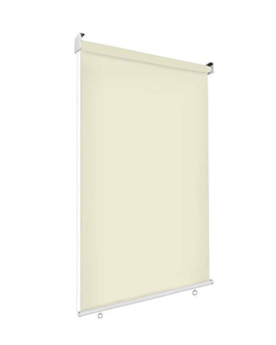 Sonnenschutz Rollo Aussenrollo Sichtschutz Balkon creme 140x140cm 302660214-VH