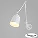 Produktbild Wandlampe Verstellbar Langer Arm mit Schalter, Nachttisch-Wandleuchte Leselampe, mit Kabel und Stecker, Schwenkbar Metall Schirm, E27 Innen Vintage Industrielampe für Wohnzimmer Schlafzimmer,Weiß