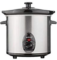 Supernon Brentwood Olla de cocción lenta, color plateado