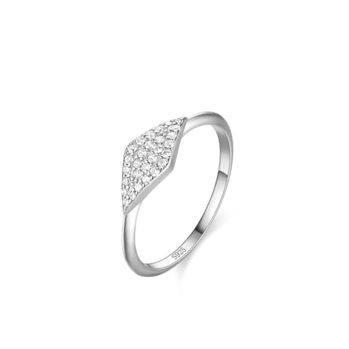 Bague Argent 925 Femme raffinée sertie de zircone ronde éclatante