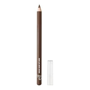 e.l.f. Cream Glide Lip Liner, Highly-Pigmented Pencil For Shaping & Sculpting Lips, Semi-Matte Finish, Vegan & Cruelty-Free, Dark Cocoa