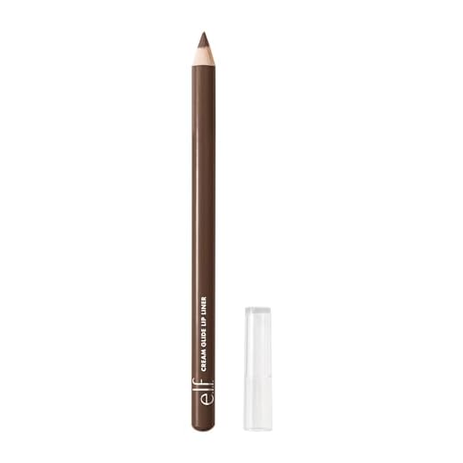 e.l.f. Cream Glide Lip Liner, Creamy High-Pigment, Dark Cocoa