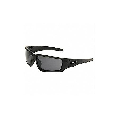Uvex Hypershock Safety Glasses, Black Frame with Gray Lens & HydroShield Anti-Fog Coating (S2941HS)