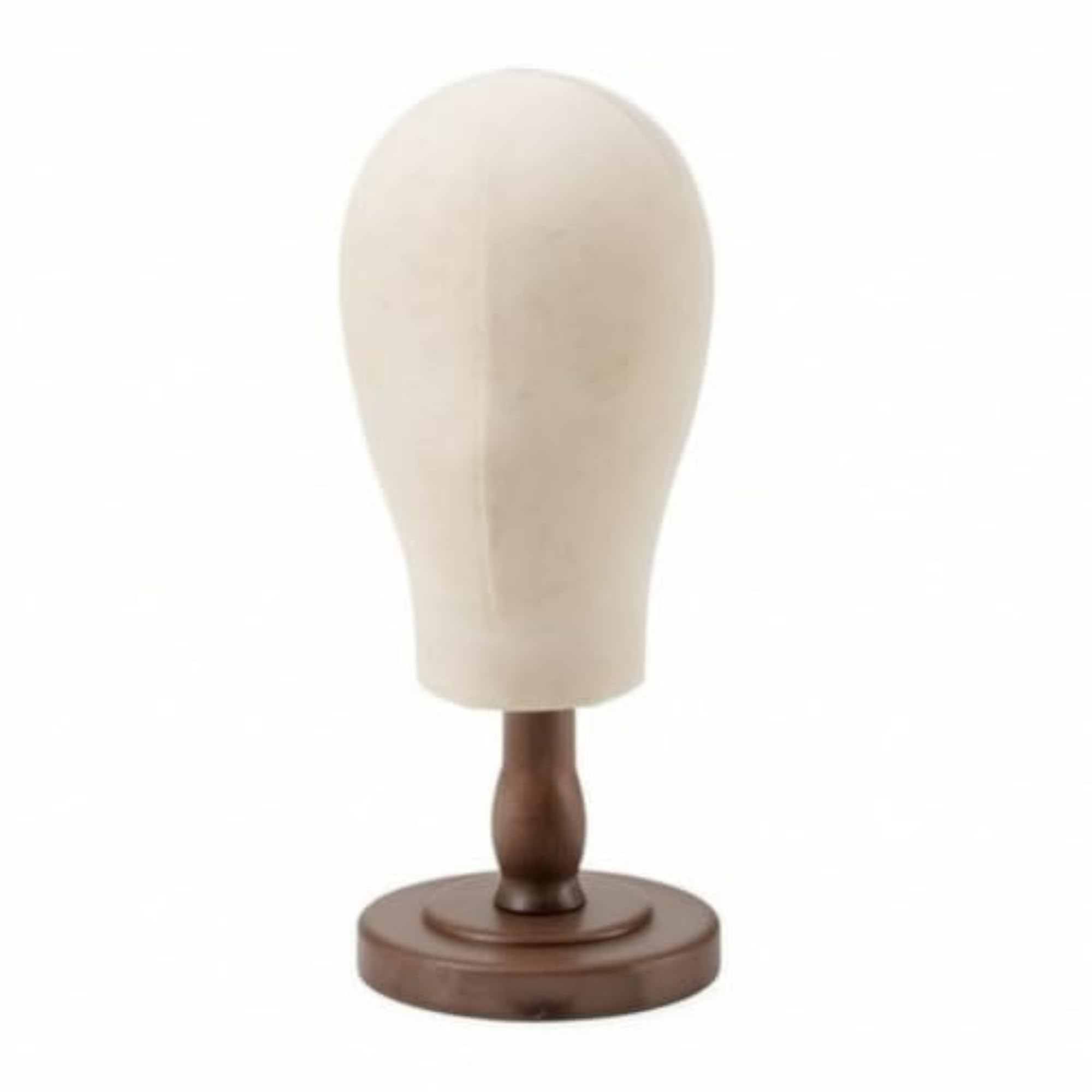 Wood-Grain Pin-Insertable Hat Display Stand for Retailers