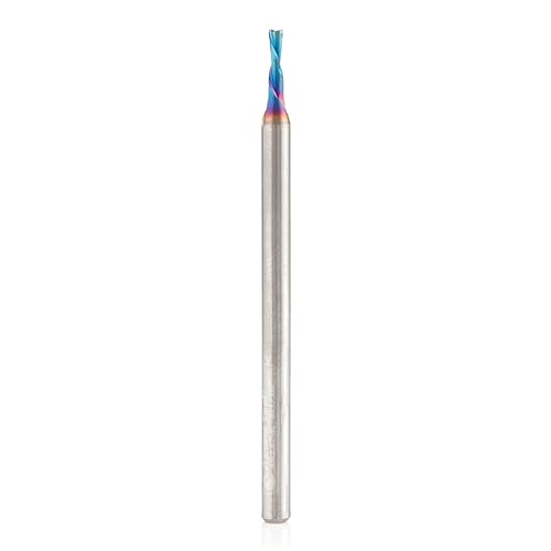 Image of Amana Tool Solid Carbide Spektra Extreme Tool Life Spiral Plunge Router Bit Down-Cut, 46237-K, 1 /16 Dia x 3 /16 CH x 1 /8 Inch Shank 2 Inch L