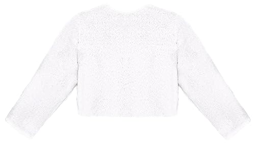 Lilax Girls Cozy Faux Fur Long Sleeve Crew Neck Dress Coat2