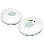 Alecto DBX110 Audio Babyphone - Interphone bébé numérique avec DECT - 300 m - design compact - échelle de volume LED - fonction VOX - faible rayonnement - blanc