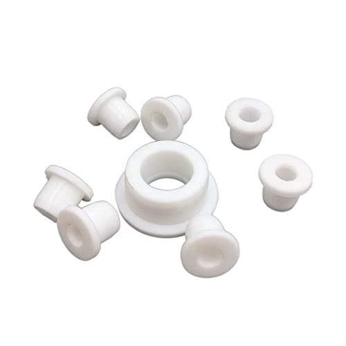 GatherTOOL Blanco 5mm a 28mm Redondo Hueco Goma de Silicona Ojal Agujero Enchufe Cable cableado protección arbustos Juntas tóricas Junta sellada (Color : White, Size : 13mm(Bore 8mm)-5pcs) Cover