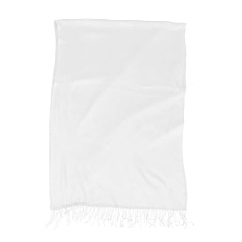 FRCOLOR Écharpe Coton Blanche Pure pour DIY Peinture Foulard et Unisexe pour Bricolage Créatif et Usage