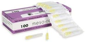 Mesorelle Luer Needles for Filler, Mesotherapy, Sclerotherapy and Collagen 32G (Ø 0.23) x 12 mm - PINK - PACK OF 100 NEEDLES