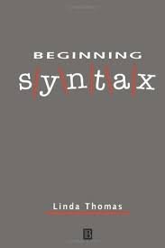 Amazon.com: Beginning Syntax: 9780631188278: Thomas, Linda: Books