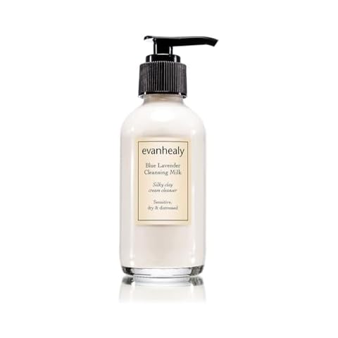 evanhealy Blue Lavender Cleansing Milk | Soothe & Calm Reactive Skin | Moisturizing Gentle Deep Clean For Sensitive Skin Cover