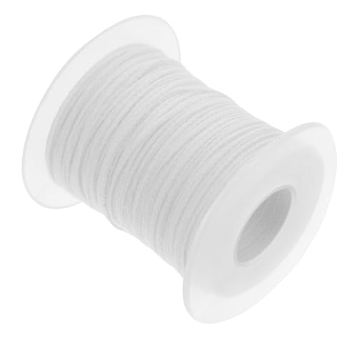 HOODANCOS 1Roll Feet Braided Wicks for Candle Making for Pillars and Tapers Versatile Wick Spool Compatible with Wick Tabs
